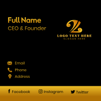 Business Creative Letter Z Business Card Design