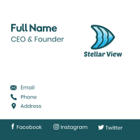 Blue Fin Business Card Design