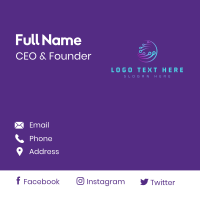 Artificial Intelligence Technology Business Card Design