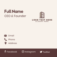 Interior Cabinet Furniture Business Card Design