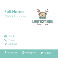 Baby Reindeer Costume  Business Card Design