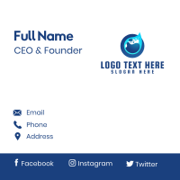 Wet Purified Liquid Business Card Design