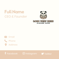 Panda Dimsum Restaurant Business Card Design