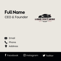 Automobile Car Detailing Business Card Design