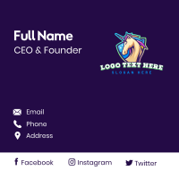 Unicorn Horse Gaming Business Card Design