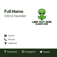 Alien Fruit Business Card Design