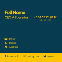 Simple Apparel Business Business Card Design