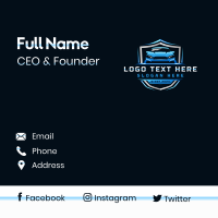 Shield Car Detailing Business Card Design