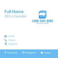 Cube Arrow Business Business Card Design