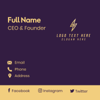 Lightning Plug Electric Business Card Brandcrowd Business Card Maker