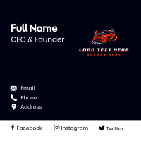 Race Car Automotive Business Card Design