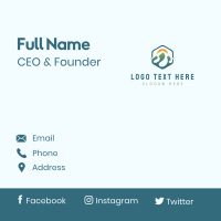 Sunset Nature Summit Business Card Design