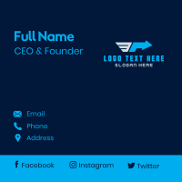 Wing Arrow Logistics Business Card Design