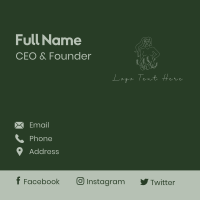 Natural Beauty Model Business Card Design