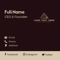 Creative Pyramid Firm Business Card Design