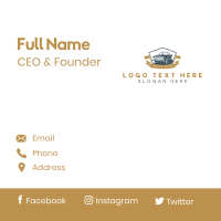 Retro Automotive Car Business Card Design