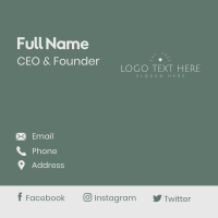 Classy Thin Wordmark Business Card Design