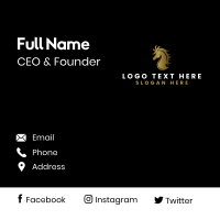 Stallion Horse Animal Business Card Design