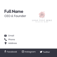 Feminine Natural Beauty Business Card Design