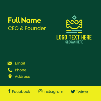 Green & Yellow Lamp Lantern Business Card Design