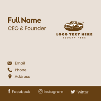 Vintage Truck Vehicle Business Card Design