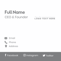 Professional Generic Wordmark Business Card Design
