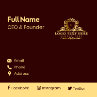 Luxury Deluxe Shield Business Card Design