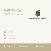 Eagle Head Outline Business Card Design