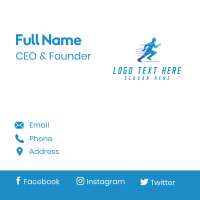 Fun Run Athlete Race Business Card Design