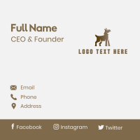 Wild Wolf Canine Business Card Design