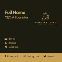 Gold Horse Equine Business Card Design