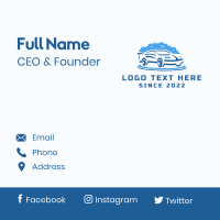 Car Service Cleaning Business Card Design