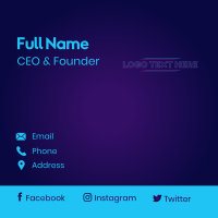 Glitch Gaming Tech Business Card Design