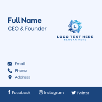 Tech Business Company Business Card Design