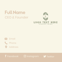 Elegant Nature Garden Business Card Design