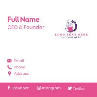 Splash Flavor Drink Cup Business Card Design