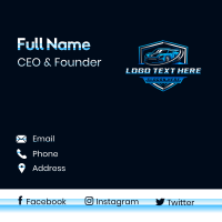 Car Shield Vehicle Business Card Design