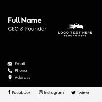 Speedy Convertible Car  Business Card Design