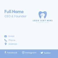 Child Tooth Dentistry Business Card Design