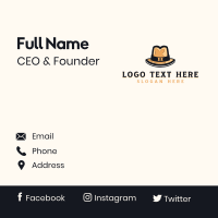 Fedora Hat Boutique  Business Card Design