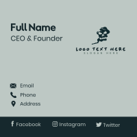 Skull Smoke Cigarette Business Card Design