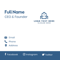 House Plumbing Maintenance Business Card Design