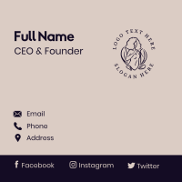 Natural Female Beauty Business Card Design