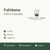 Axe Stump Carpentry Lumberjack Business Card Design