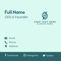 Company Letter S Business Card Design