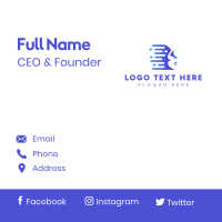 Technology Artificial Intelligence Human Business Card Design