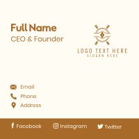 Artisanal Honey Badge Business Card Design