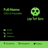Scary Skull Gaming Business Card Design