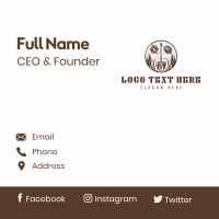 Organic Gardening Landscaping Business Card Design