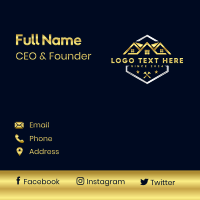 House Roofing Maintenance Business Card Design